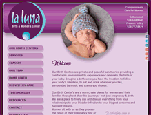 Tablet Screenshot of lalunabirthcenter.com